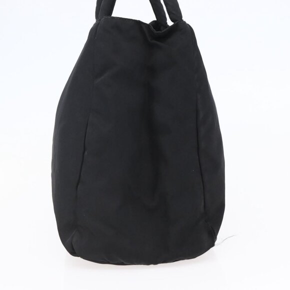 PRADA Tote Bag Nylon Black Silver Auth - Picture 4 of 15